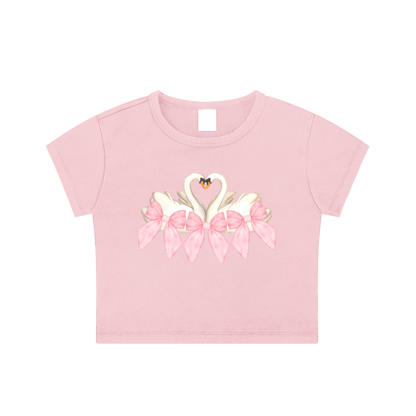 Coquette Swan Crop Top