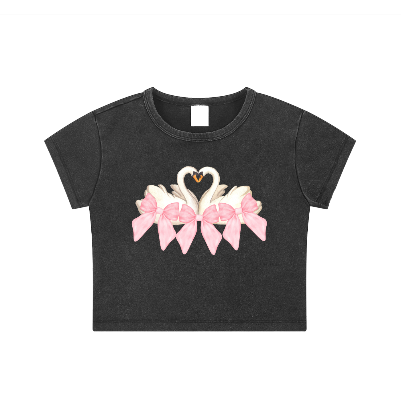 Coquette Swan Crop Top